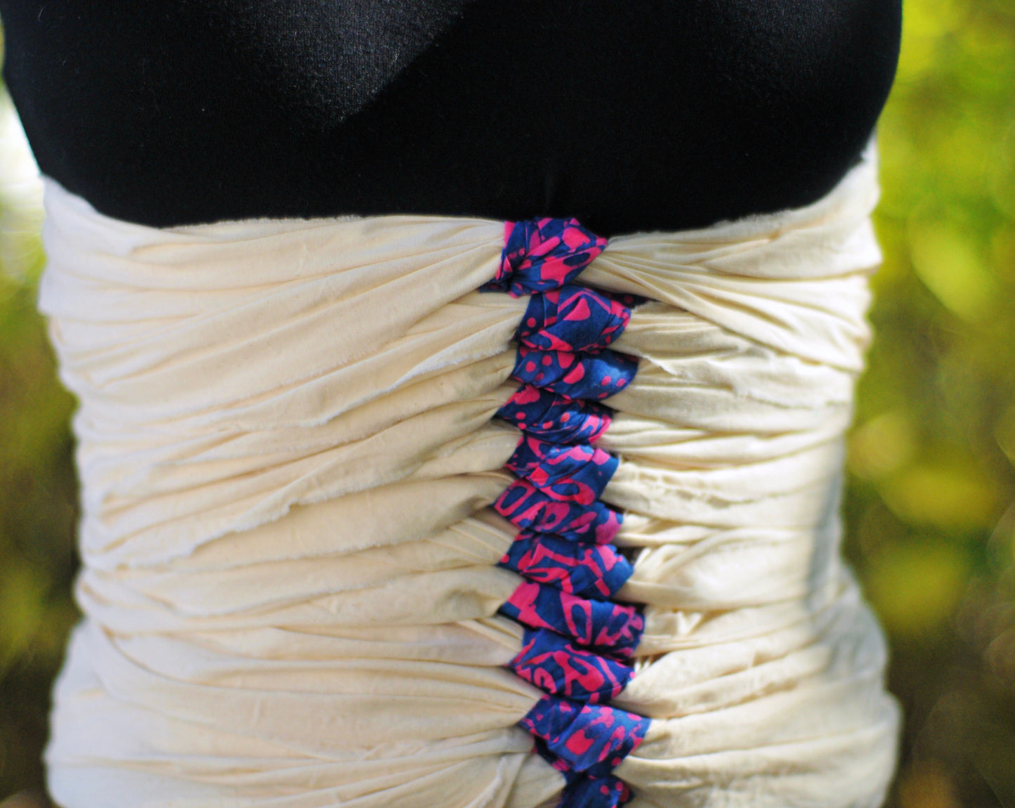 Indigo Flowers Belly Bind